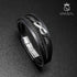 personalisiert mit gravur infinity unendlichkeit lederarmband herren geflochten nice uniqal